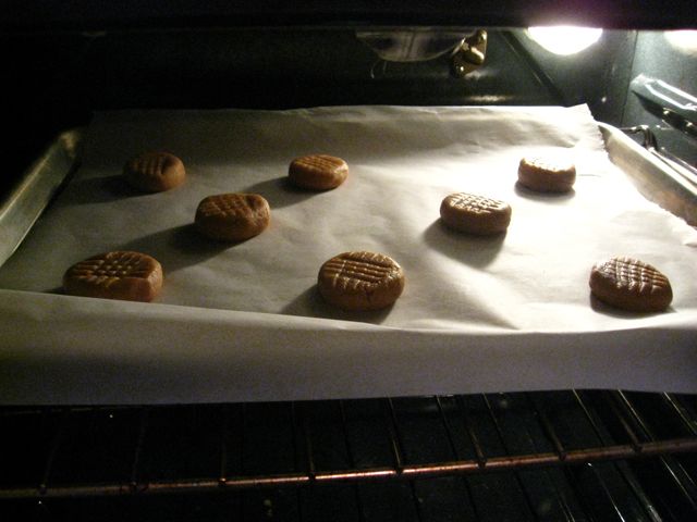 Cookies in the oven. Cookies in the oven.