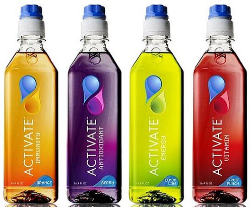 To Ensure Freshness, Activate Water Stores Vitamins in the Lid of the Bottle