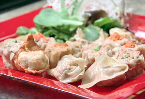 Potstickers With Spicy Dipping Sauce Potstickers With Spicy Dipping Sauce