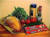 Tuna With Tomatoes, Cucumbers, Capers, and Bread Tuna With Tomatoes, Cucumbers, Capers, and Bread