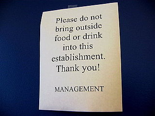 Do or Don't: Bringing Outside Food/Drink Into a Restaurant