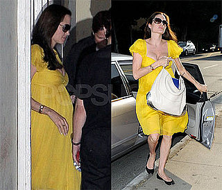 Angelina's Baby Bump Brings Out Her Bright Yellow Loving