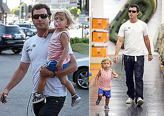 Photos of Gavin Rossdale and Kingston Rossdale Shopping for Sporting Goods in LA