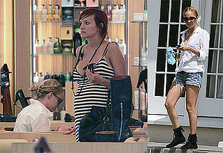 Photos of Nicole Richie and Pregnant Ashlee Simpson Shopping at Barneys