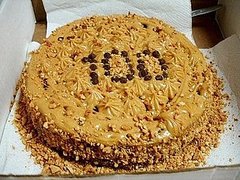 Decadent Chocolate Cake with PB Frosting