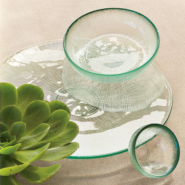 Recycled Glass Servingware Recycled Glass Servingware