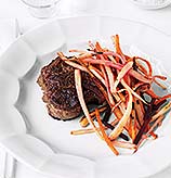 Fast and Easy Dinner: Steak With Root Vegetables Fast and Easy Dinner: Steak With Root Vegetables