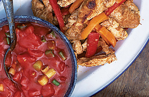 Chicken Fajitas with Salsa
