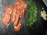 Crostini with Creamy Ricotta and Chorizo
