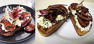 Theirs vs Mine: Crostini with Creamy Ricotta and Chorizo