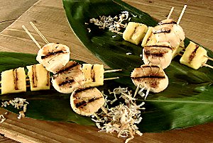 Piña Colada Scallop Brochettes Piña Colada Scallop Brochettes