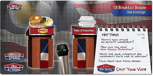 Denny's: Candidate Lookalikes Win Free Breakfast Until 2012