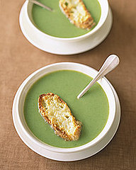 Fast & Easy Dinner: Broccoli Soup With Cheddar Toasts Fast & Easy Dinner: Broccoli Soup With Cheddar Toasts