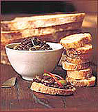 Crostini With Lentil and Green Olive Salad Crostini With Lentil and Green Olive Salad