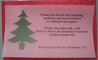 Come Party With Me: Tree Trimming — Invite