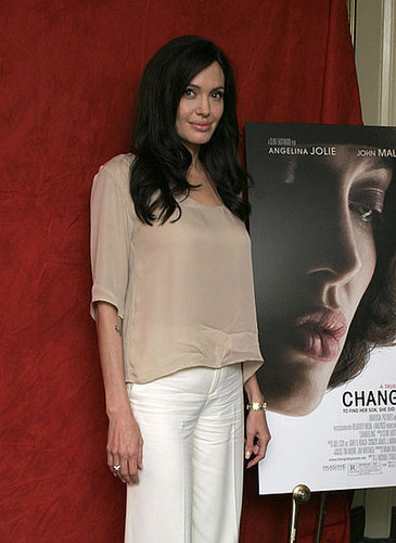 Angelina at 'The Changeling' press conference this afternoon. 