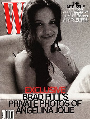 Angelina on the cover of W Magazine, as photographed by Brad