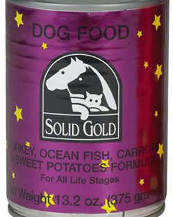 Pet Food Recall of Solid Gold Pop-Top Turkey and Ocean Fish Canned Dog Food