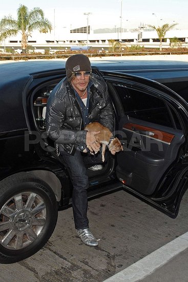 In the Spotlight: Mickey Rourke and Loki Leave LA In the Spotlight: Mickey Rourke and Loki Leave LA