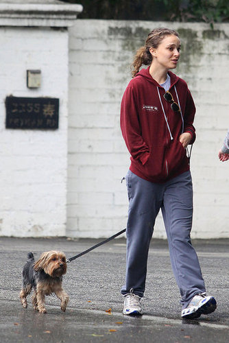Natalie Portman Walks Her Dog Natalie Portman Walks Her Dog