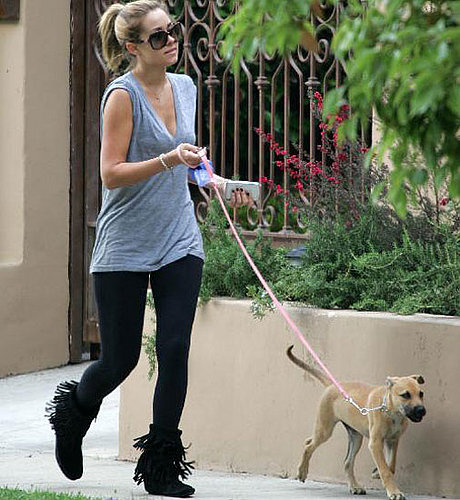 Pound Puppy Chloe (and LC) Take an LA Walk