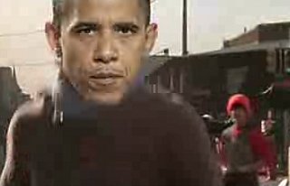 Clinton and Obama in Barack-y