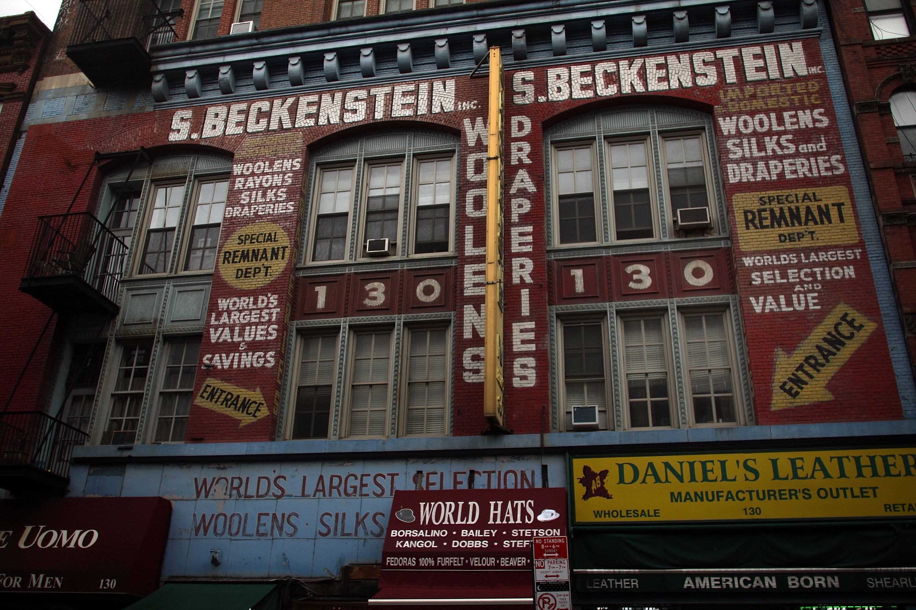An aging department store is one of only a handful still standing on Orchard Street in the Lower East Side. An aging department store is one of only a handful still standing on Orchard Street in the Lower East Side.