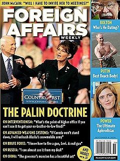 Sarah Palin on "Foreign Affairs Weekly" Cover: Funny Fake?