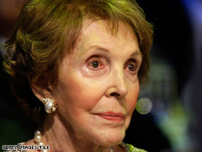 Nancy Reagan Hospitalized With Broken Pelvis