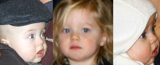Mini Mes: Angelina and Vivienne & Brad and Knox
