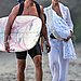 Levi McConaughey arrived in time to check out the waves.
