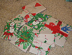 Wrap It Up: Handprint Holiday Paper