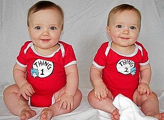 Thing One and Two Onesies