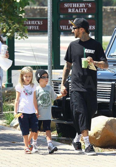 Travis Barker and His Entourage Hit Starbucks Travis Barker and His Entourage Hit Starbucks