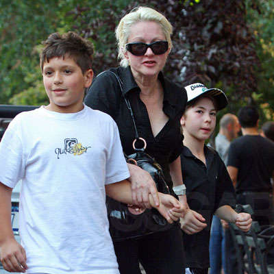 Cyndi Lauper and Son Declyn Head to Bar Pitti in NYC Cyndi Lauper and Son Declyn Head to Bar Pitti in NYC