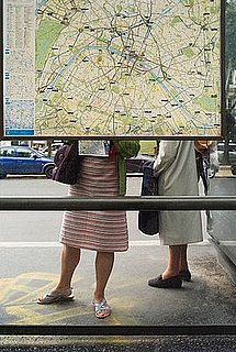 Pushy Bus Lady Falls Down