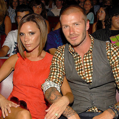 The Beckhams Smile (Sort of) For the Camera The Beckhams Smile (Sort of) For the Camera