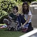 Calista and Liam Snack in the Park