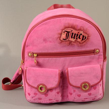 Juicy Couture Velour Backpack Juicy Couture Velour Backpack