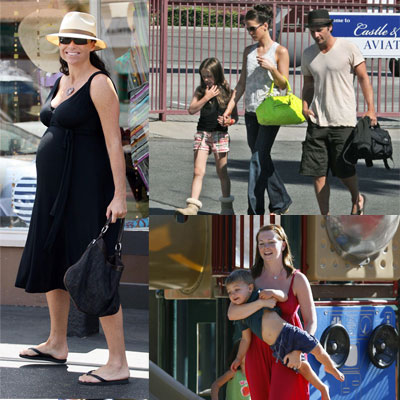 Celebrities and Their Babies Over the Weekend 2008-08-25 15:00:12