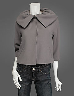 Ruffle collar jacket