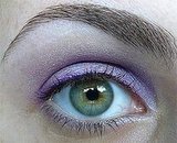 Quick light purple smokey eye for brown eyes