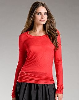 DKNY.com: Viscose Long Sleeve Tee