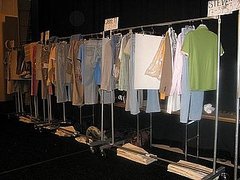 Backstage at Perry Ellis