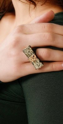 Fauz Bow Glitter Ring, Was $48, Now $33.60 Fauz Bow Glitter Ring, Was $48, Now $33.60