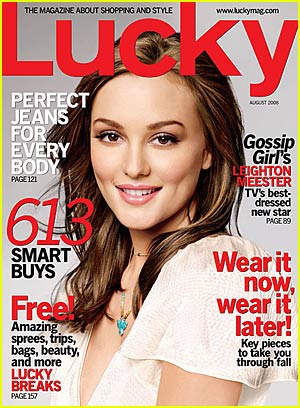 Leighton Meester - “Lucky” Magazine August 2008 