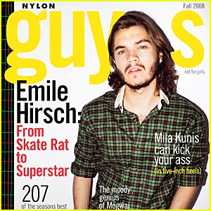 Emile Hirsch Covers Nylon Guys 