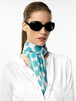 Women's Apparel: Chiffon polka dot scarf: scarves & wraps accessories | Banana Republic