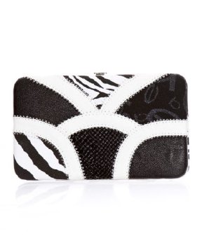 Sahara Patchwork Framed Clutch 