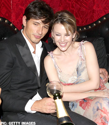 Kylie trades up for a younger model Andres Velencoso